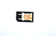 Adaptateur noir micro du nano SIM pour l'ABS normal de plastique de téléphone portable