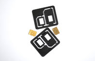 Plastique 2 dans adaptateurs nanos de 1 de doubles carte de SIM, ABS en plastique 3,9 x 3.4cm