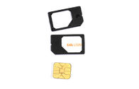 Adaptateur régulier noir de carte du micro SIM/adaptateur micro 3FF - 2FF de carte de SIM