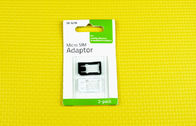 Adaptateur micro/nano de carte de l'ABS en plastique noir SIM au mini adaptateur de SIM