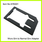 Micro noir en plastique fait sur commande à l'adaptateur normal de SIM pour IPhone 4