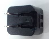 Adaptateur universel de puissance de voyage de prise pliable des USA, double chargeur de puissance d'USB 15W
