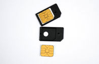 3FF mini noir 1,5 x 2.5cm du micro SIM d'adaptateur nano de carte pour l'iphone