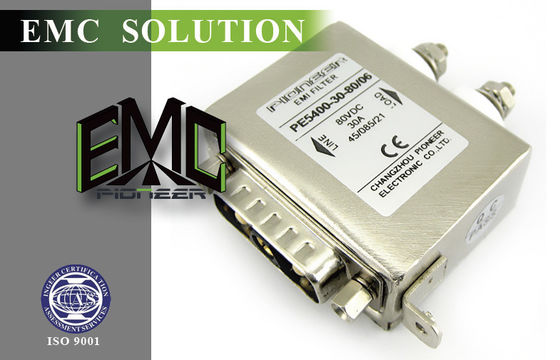 Filtre de ligne électrique d'alimentation d'énergie de filtre secteur, 30A PE5400-30-80 IEM de C.C