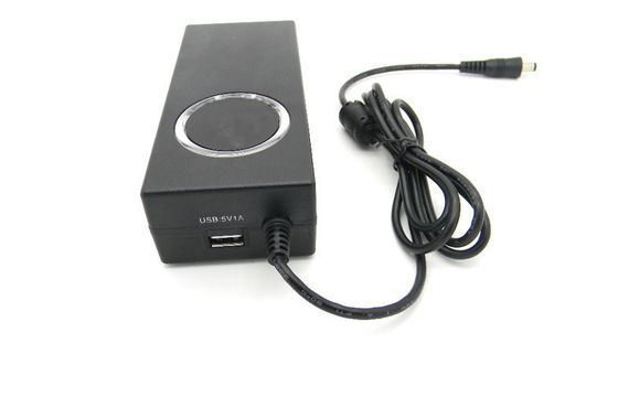 adaptateur universel de puissance d'ordinateur portable d'affichage à cristaux liquides du bleu 90W mince automatique