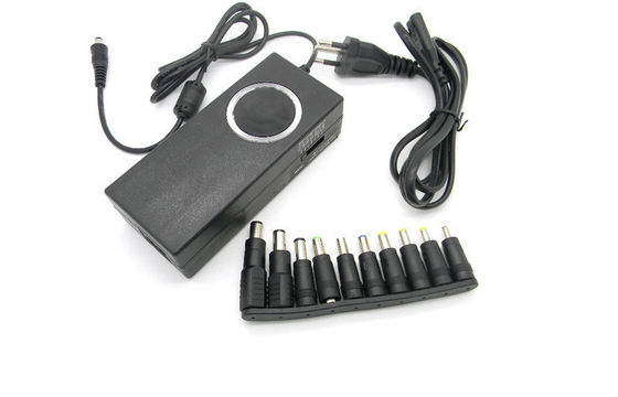 adaptateur universel de puissance d'ordinateur portable d'affichage à cristaux liquides du bleu 90W mince automatique