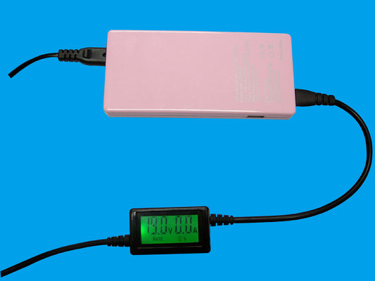 adaptateur universel de puissance d'ordinateur portable d'affichage à cristaux liquides du bleu 90W mince automatique
