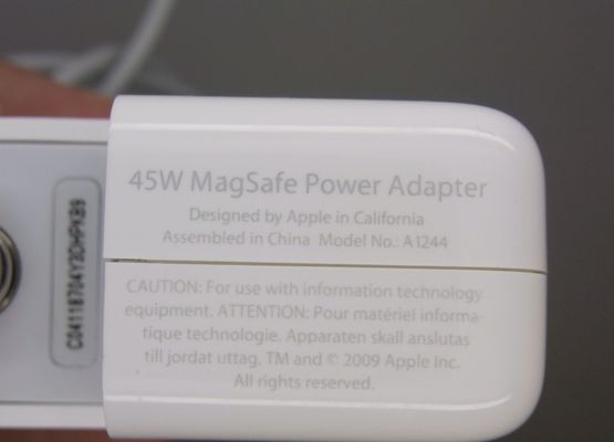 Chargeur original d'adaptateur de courant alternatif 45W pour les ordinateurs portables MB283LL/A-00 d'Apple 14.5v