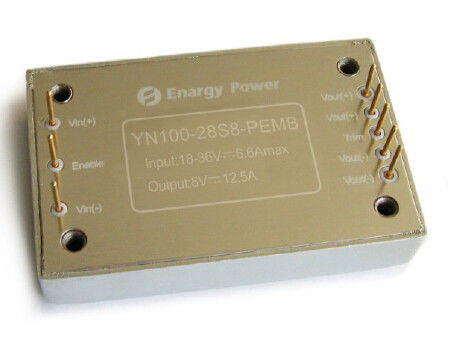 Le convertisseur quart de C.C-C.C de brique de 100 watts a produit 28V YN100-28S28-PEMB