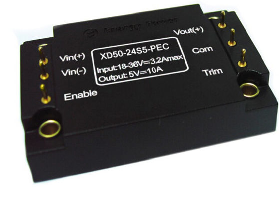 Production 5V XD50-24S5-PEC des convertisseurs 50W de DC-DC
