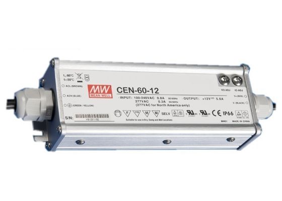 Extérieur 60W sans condensation imperméable LED de conducteur actuel d'UL8750