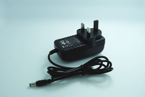 24V adaptateur de puissance de bâti de mur de goupilles du R-U 3 de production de C.C 1A 24W, CE/FCC/RoHS