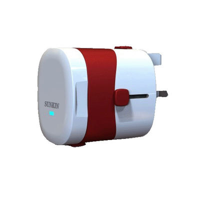 chargeur universel MLP-M3 de voyage d'Usb de double de blanc d'adaptateur de prise de voyage de 5v 2100mA Worldwild