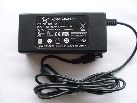 Adaptateur de bureau de courant alternatif de C.C 6V 2A 18W pour l'alimentation d'énergie d'affichage à cristaux liquides Moniter