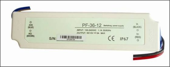 300 VCA de 3A 36W de gamme complète de conducteur imperméable constant de la tension LED pour l'appareil-photo de télévision en circuit fermé