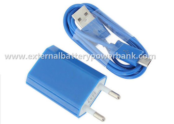 L'UE universelle colorée de chargeur de voyage du chargeur 5V 1A USB de mur branchent pour Samsung/iPhone
