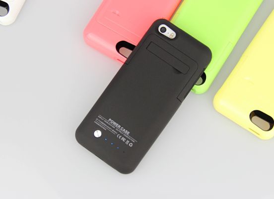 Couverture externe de cas de chargeur de banque de puissance de support de batterie pour l'iPhone 5 2200mAh