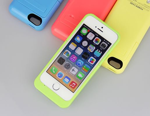 Couverture externe de cas de chargeur de banque de puissance de support de batterie pour l'iPhone 5 2200mAh