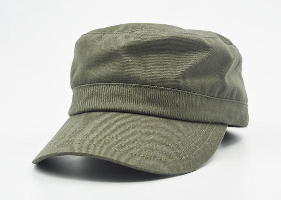 Doublure adaptée aux besoins du client par chapeau militaire vide de vert d'armée de coton avec la boucle en métal