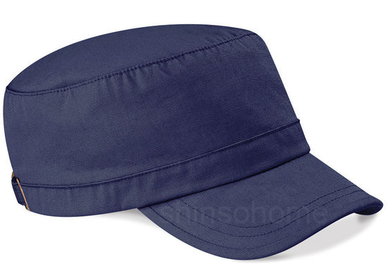 Bleu vide de chapeau d'armée de coton avec la boucle en métal, chapeau d'armée d'hommes 22 pouces