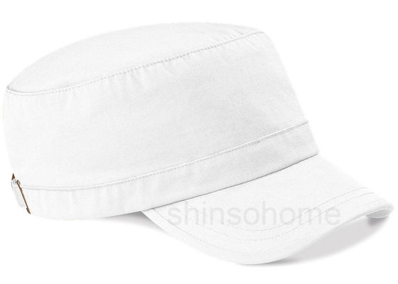 Bleu vide de chapeau d'armée de coton avec la boucle en métal, chapeau d'armée d'hommes 22 pouces