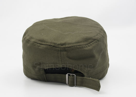 Boucle militaire en métal de vert d'armée de chapeau 100% de coton unisexe réglable 56 - 60 cm