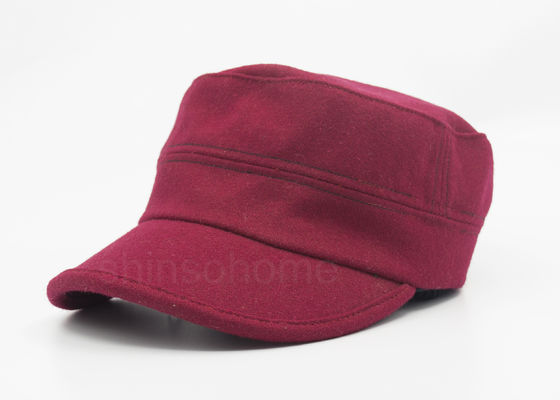 Coton 100% pour des adultes, dos militaire de chapeau de coton rouge convenable de câble d'élastique