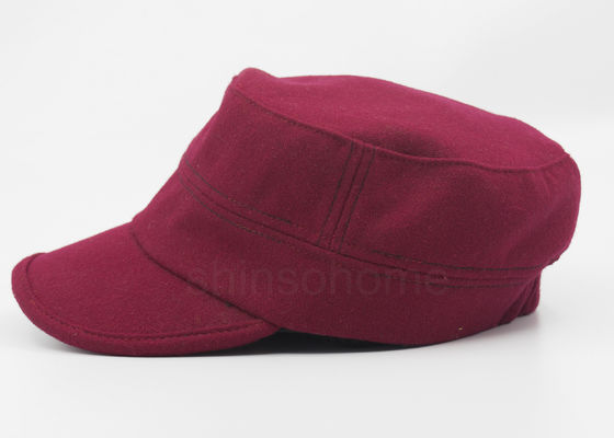 Coton 100% pour des adultes, dos militaire de chapeau de coton rouge convenable de câble d'élastique