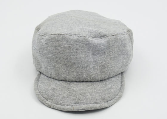 Bord mou d'Adjutable de chapeau militaire mou gris de coton d'hiver, chapeaux à la mode pour les hommes