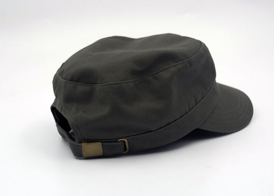 Chapeau militaire de chapeau de mode de coton réglable d'armée pour les hommes, boucle en métal
