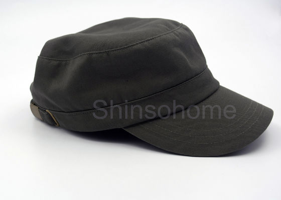 Chapeau militaire de chapeau de mode de coton réglable d'armée pour les hommes, boucle en métal