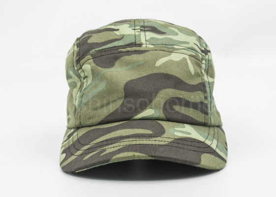camouflage militaire de chapeau de coton de 5/6 panneaux avec l'attache instantanée en métal