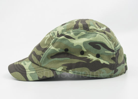 camouflage militaire de chapeau de coton de 5/6 panneaux avec l'attache instantanée en métal