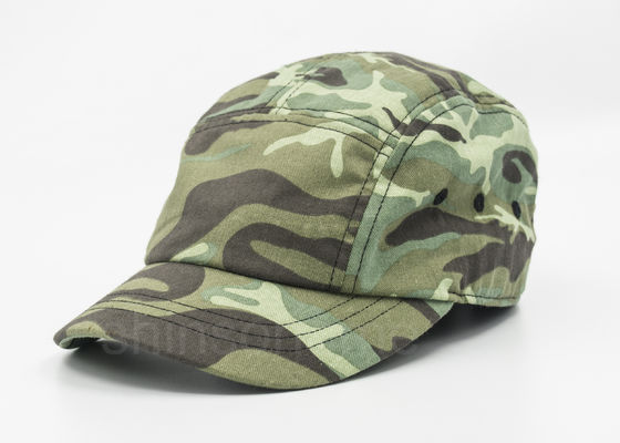 camouflage militaire de chapeau de coton de 5/6 panneaux avec l'attache instantanée en métal