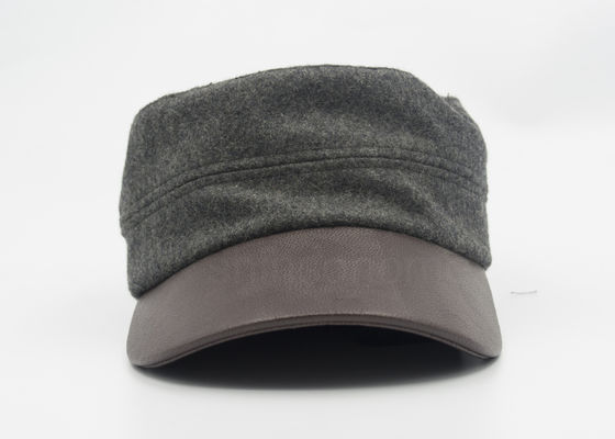 Cuir militaire Bill de chapeau de mélange d'ouate réglable pour Madame/femmes