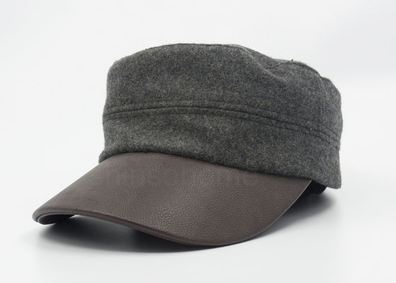 Cuir militaire Bill de chapeau de mélange d'ouate réglable pour Madame/femmes