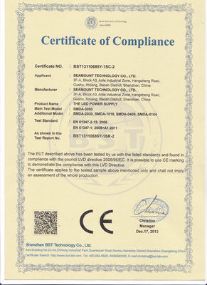 C.A. constant 220V de conducteur d'éclairage du courant LED de RoHS 1.2A de la CE avec le début à haute tension