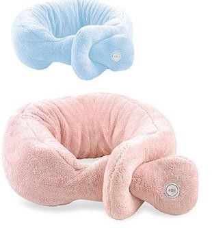 Oreiller cervical de massage électrique, oreiller de voyage de petit pain pour la douleur cervicale