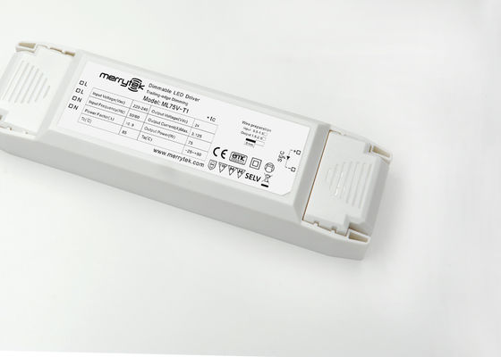 Rebord arrière IP20 de tension de Traic de 75 watts de conducteur constant de Dimmable LED