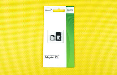 Adaptateur en plastique de carte du micro SIM de l'iPhone 4, mini 4FF à 3FF