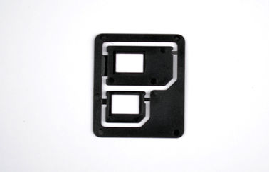 Adaptateur en plastique micro de carte du téléphone portable SIM d'ABS, adaptateur combiné du nano SIM